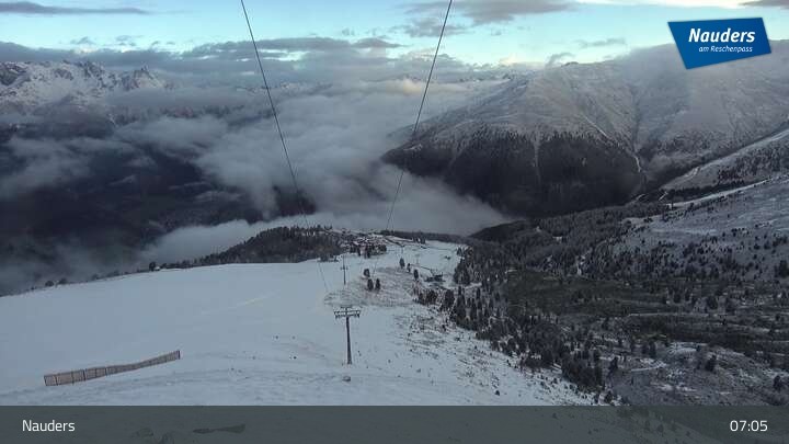 Archiv Foto Webcam Bergstation der Zirmbahn (Nauders)