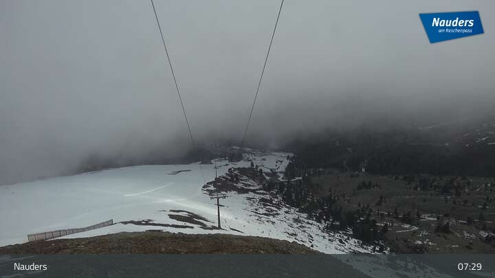 Archiv Foto Webcam Bergstation der Zirmbahn (Nauders)