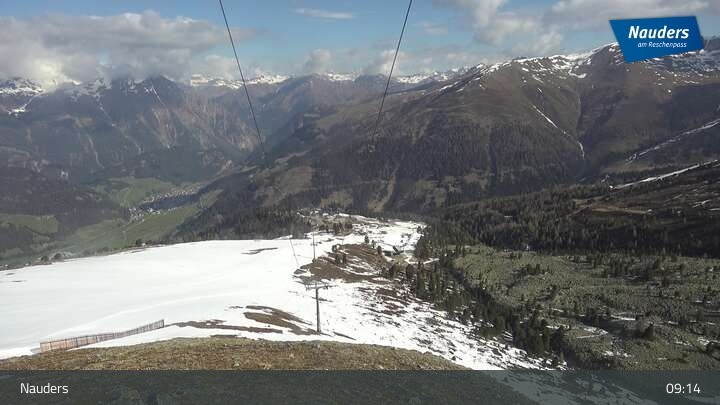 Archived image Webcam Mountain station Zirmbahn (Nauders)