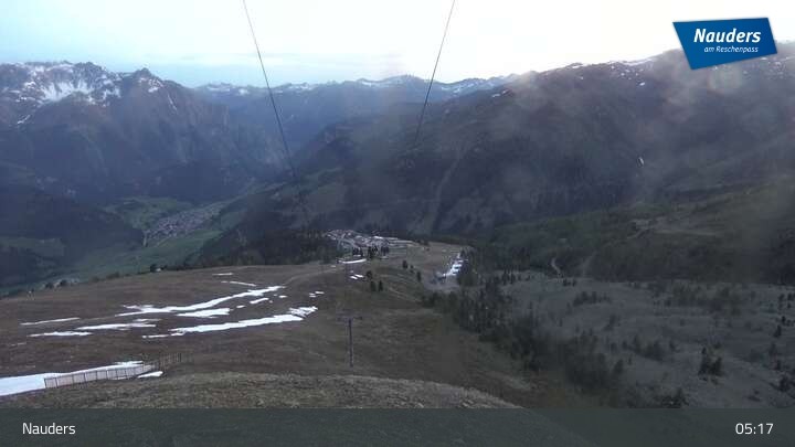 Archived image Webcam Mountain station Zirmbahn (Nauders)