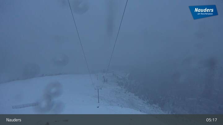 Archiv Foto Webcam Bergstation der Zirmbahn (Nauders)