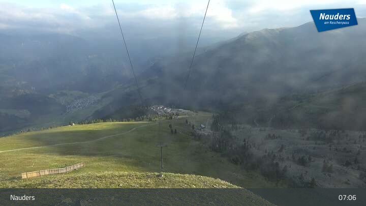 Archiv Foto Webcam Bergstation der Zirmbahn (Nauders)