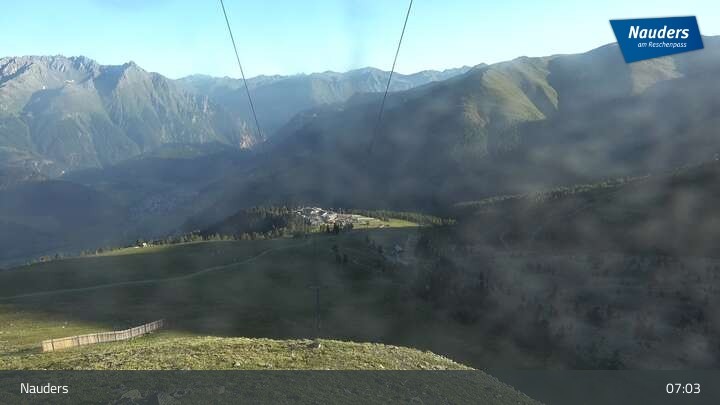 Archiv Foto Webcam Bergstation der Zirmbahn (Nauders)