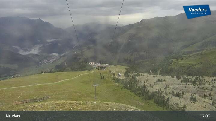 Archiv Foto Webcam Bergstation der Zirmbahn (Nauders)