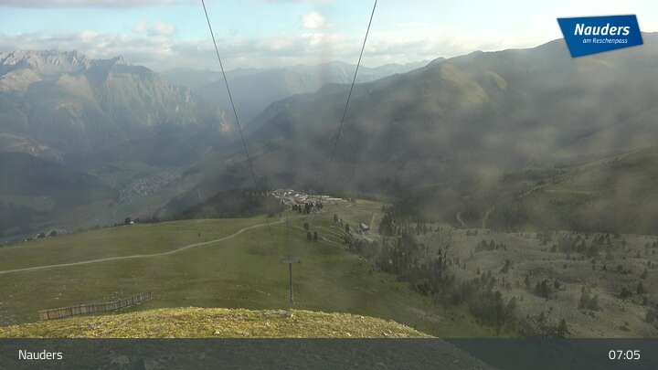 Archiv Foto Webcam Bergstation der Zirmbahn (Nauders)