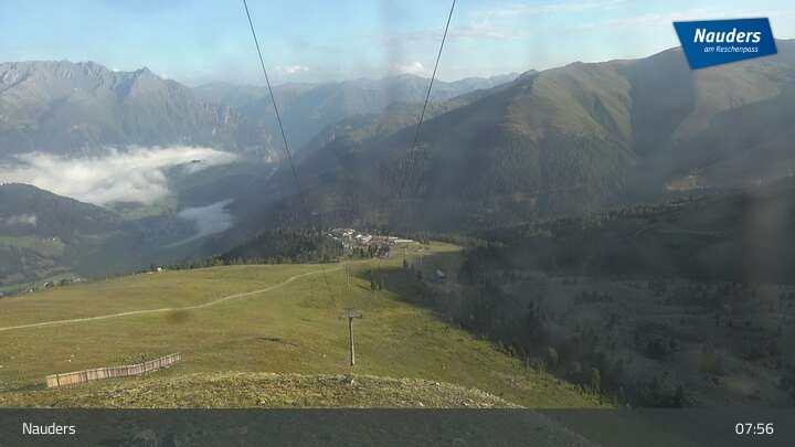 Archiv Foto Webcam Bergstation der Zirmbahn (Nauders)