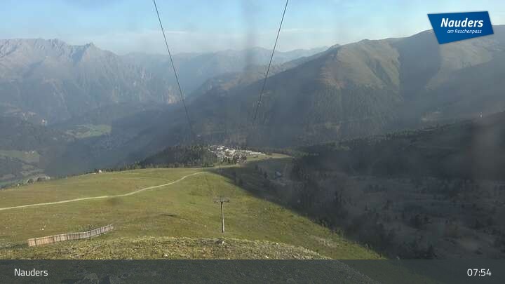 Archived image Webcam Mountain station Zirmbahn (Nauders)