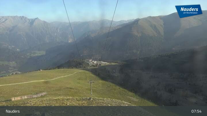 Archived image Webcam Mountain station Zirmbahn (Nauders)