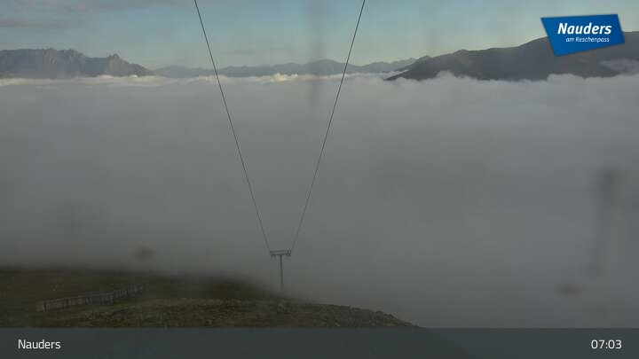 Archiv Foto Webcam Bergstation der Zirmbahn (Nauders)