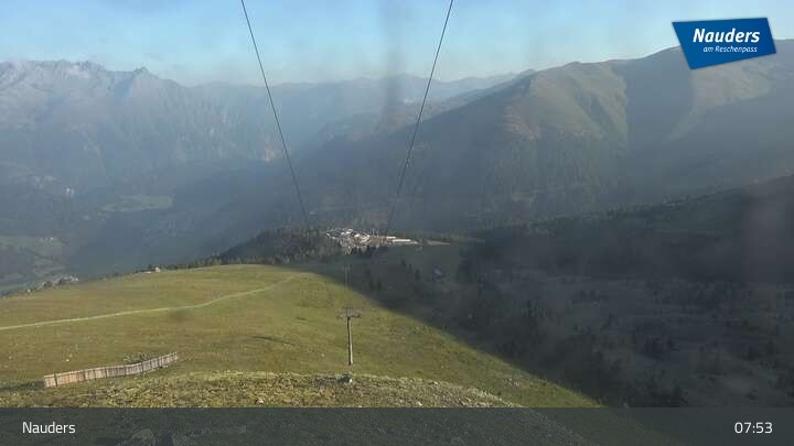 Archived image Webcam Mountain station Zirmbahn (Nauders)