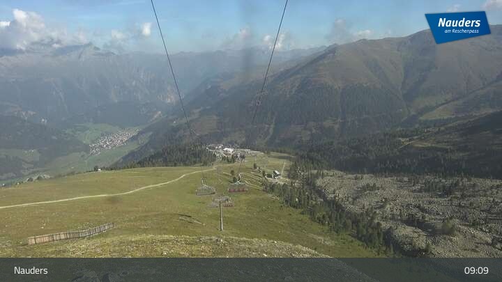 Archiv Foto Webcam Bergstation der Zirmbahn (Nauders)