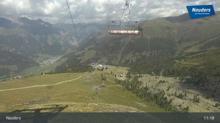 Archiv Foto Webcam Bergstation der Zirmbahn (Nauders)