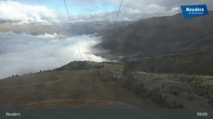 Archiv Foto Webcam Bergstation der Zirmbahn (Nauders)
