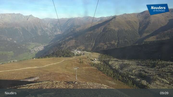Archived image Webcam Mountain station Zirmbahn (Nauders)