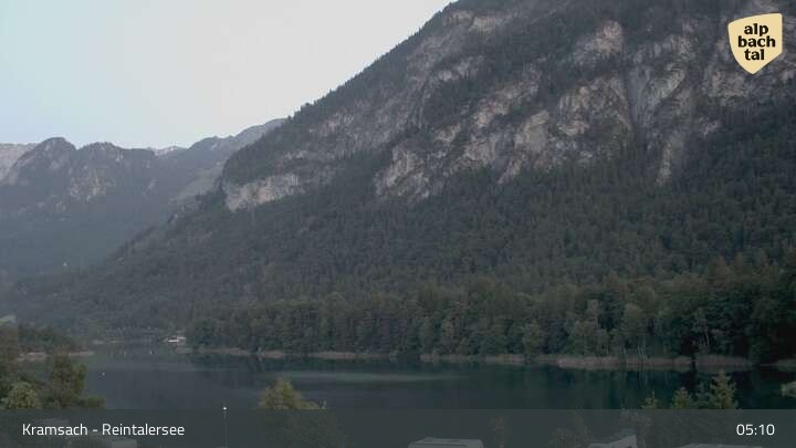 Archived image Webcam Lake Reintalersee - Kramsach