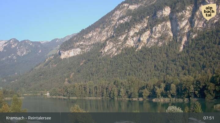 Archived image Webcam Lake Reintalersee - Kramsach