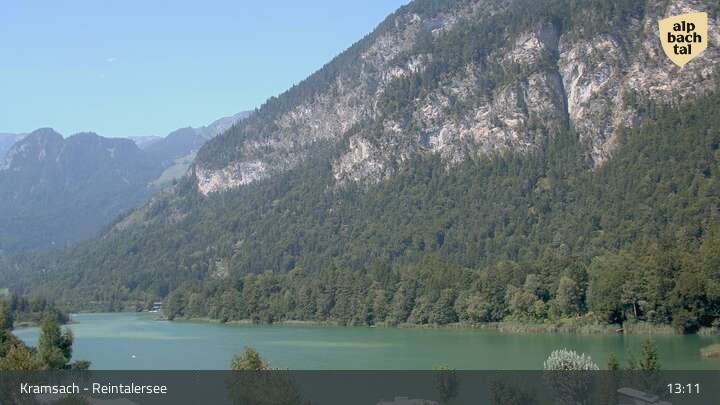 Archived image Webcam Lake Reintalersee - Kramsach
