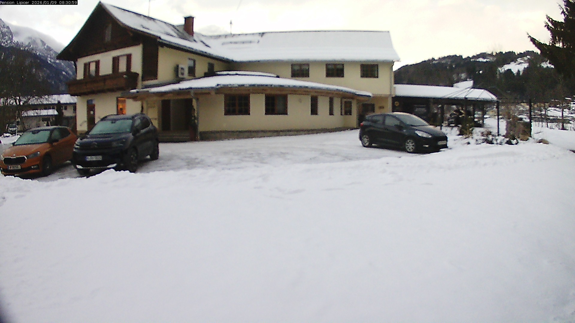 Archiv Foto Webcam Pension Lipicer in Kötschach Mauthen, Kärnten