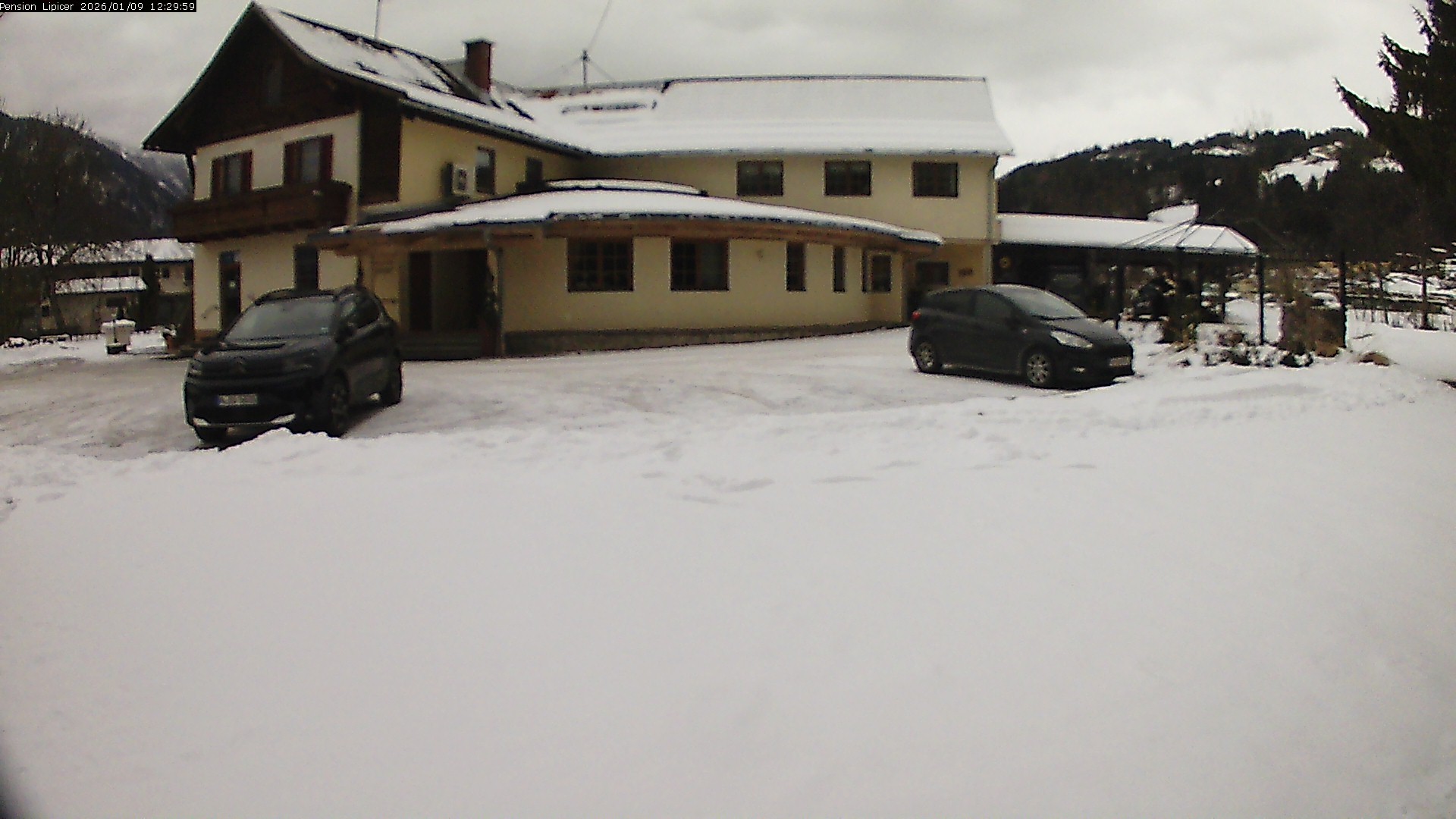 Archiv Foto Webcam Pension Lipicer in Kötschach Mauthen, Kärnten