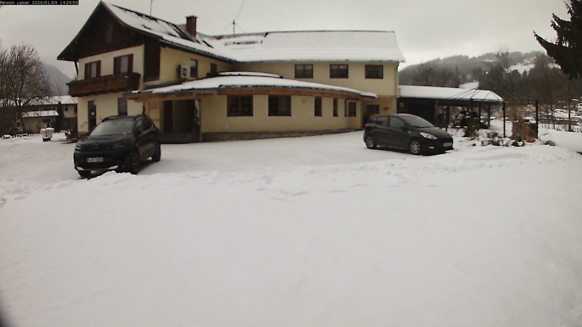 Archiv Foto Webcam Pension Lipicer in Kötschach Mauthen, Kärnten