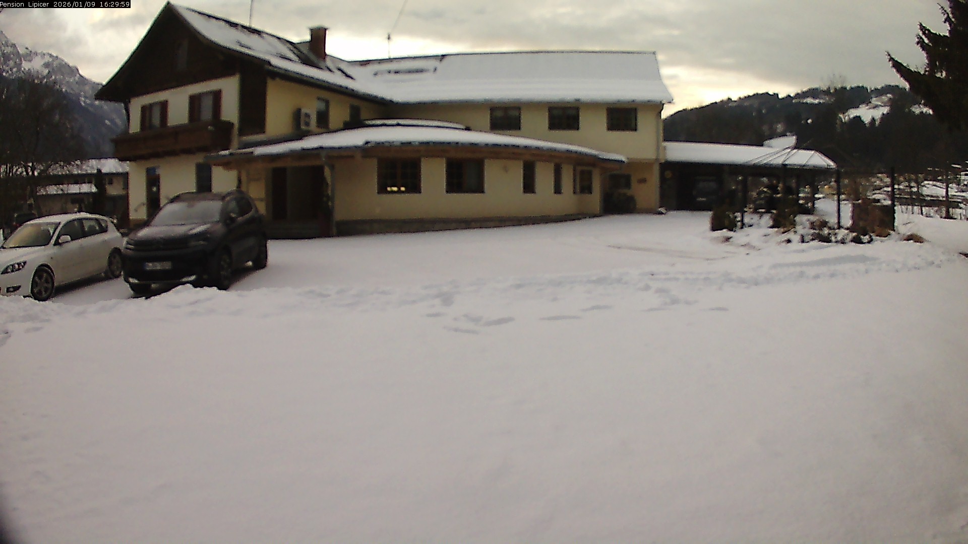 Archiv Foto Webcam Pension Lipicer in Kötschach Mauthen, Kärnten