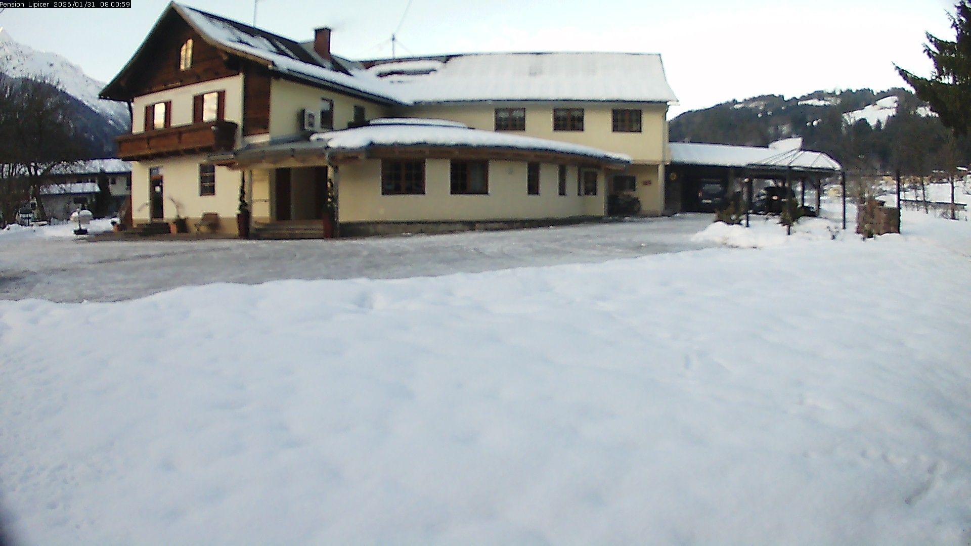 Archiv Foto Webcam Pension Lipicer in Kötschach Mauthen, Kärnten