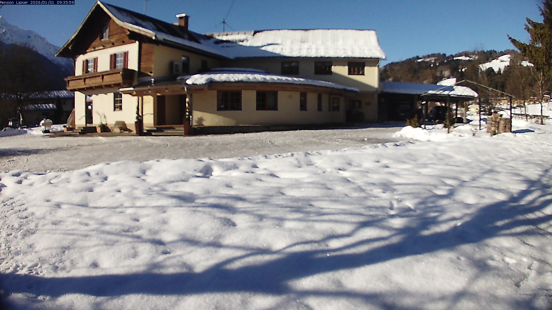 Archiv Foto Webcam Pension Lipicer in Kötschach Mauthen, Kärnten