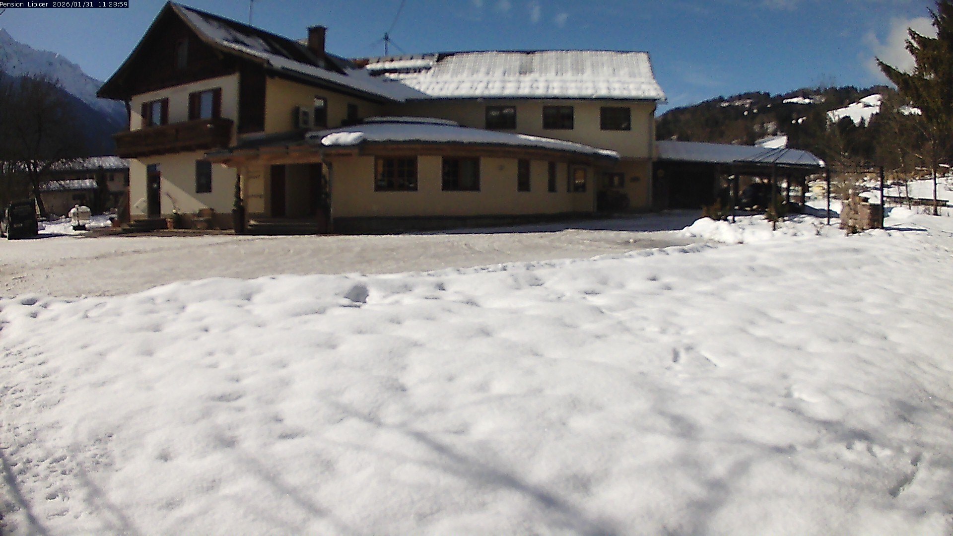 Archiv Foto Webcam Pension Lipicer in Kötschach Mauthen, Kärnten