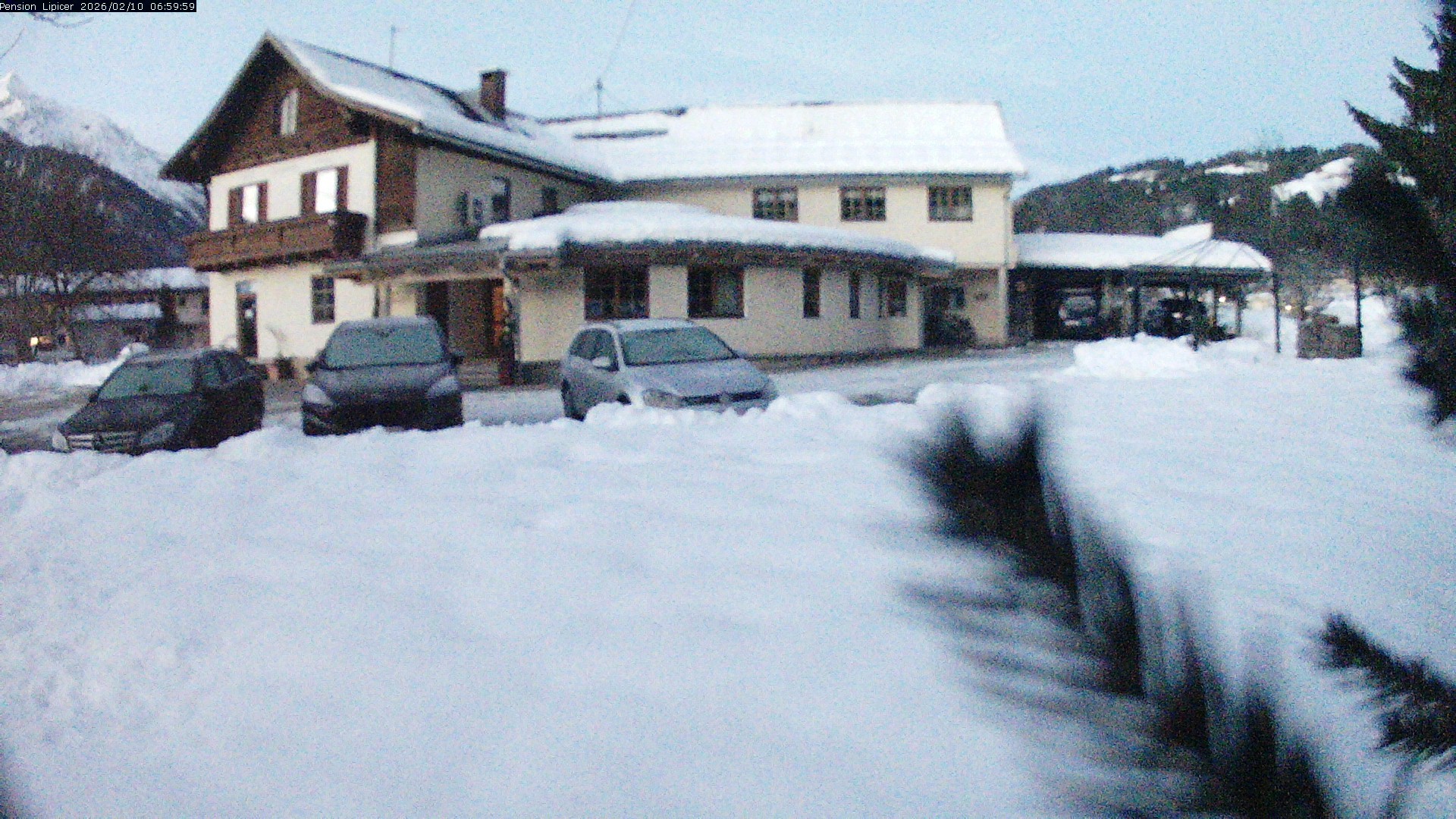 Archiv Foto Webcam Pension Lipicer in Kötschach Mauthen, Kärnten