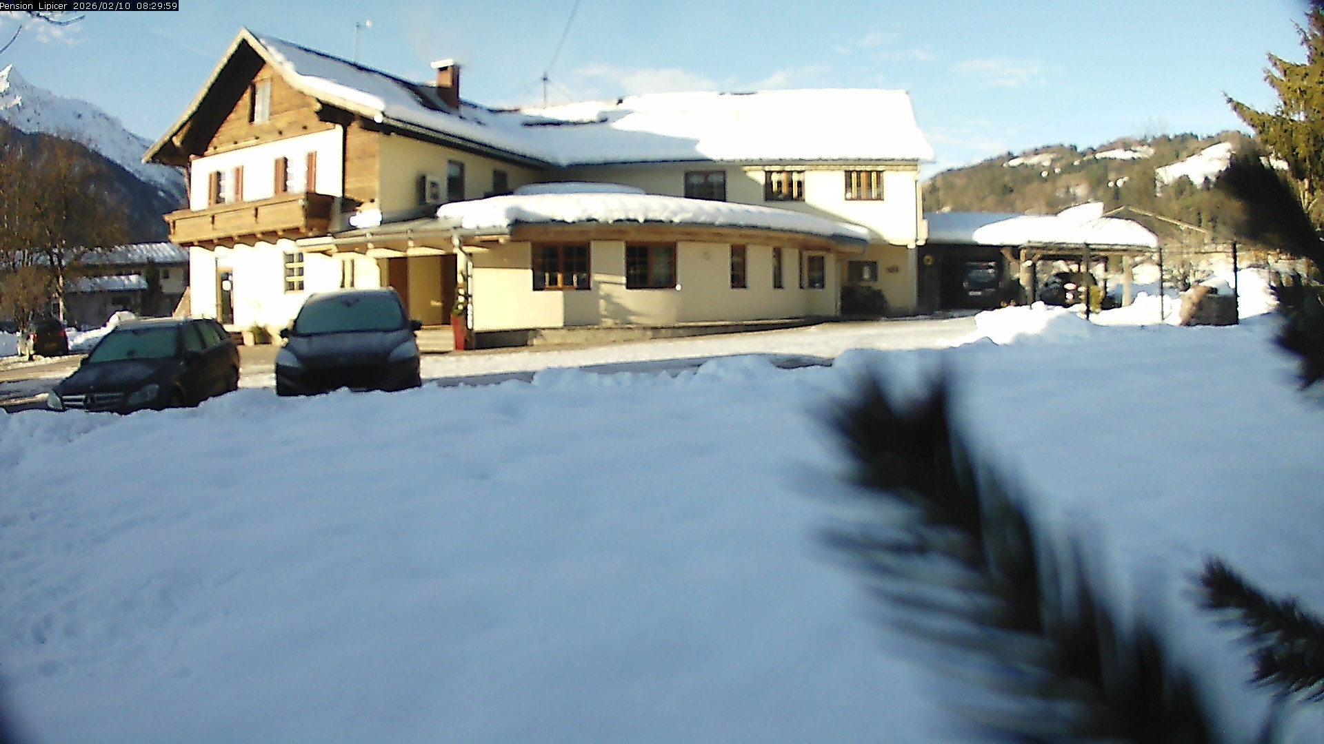 Archiv Foto Webcam Pension Lipicer in Kötschach Mauthen, Kärnten