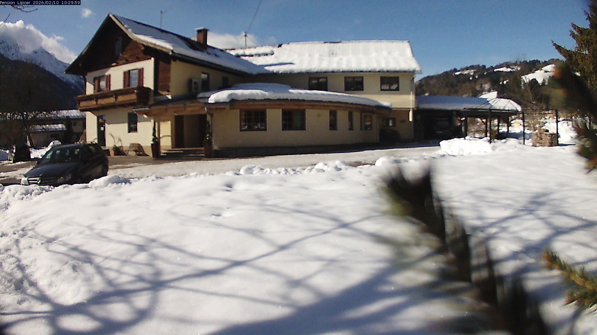 Archiv Foto Webcam Pension Lipicer in Kötschach Mauthen, Kärnten