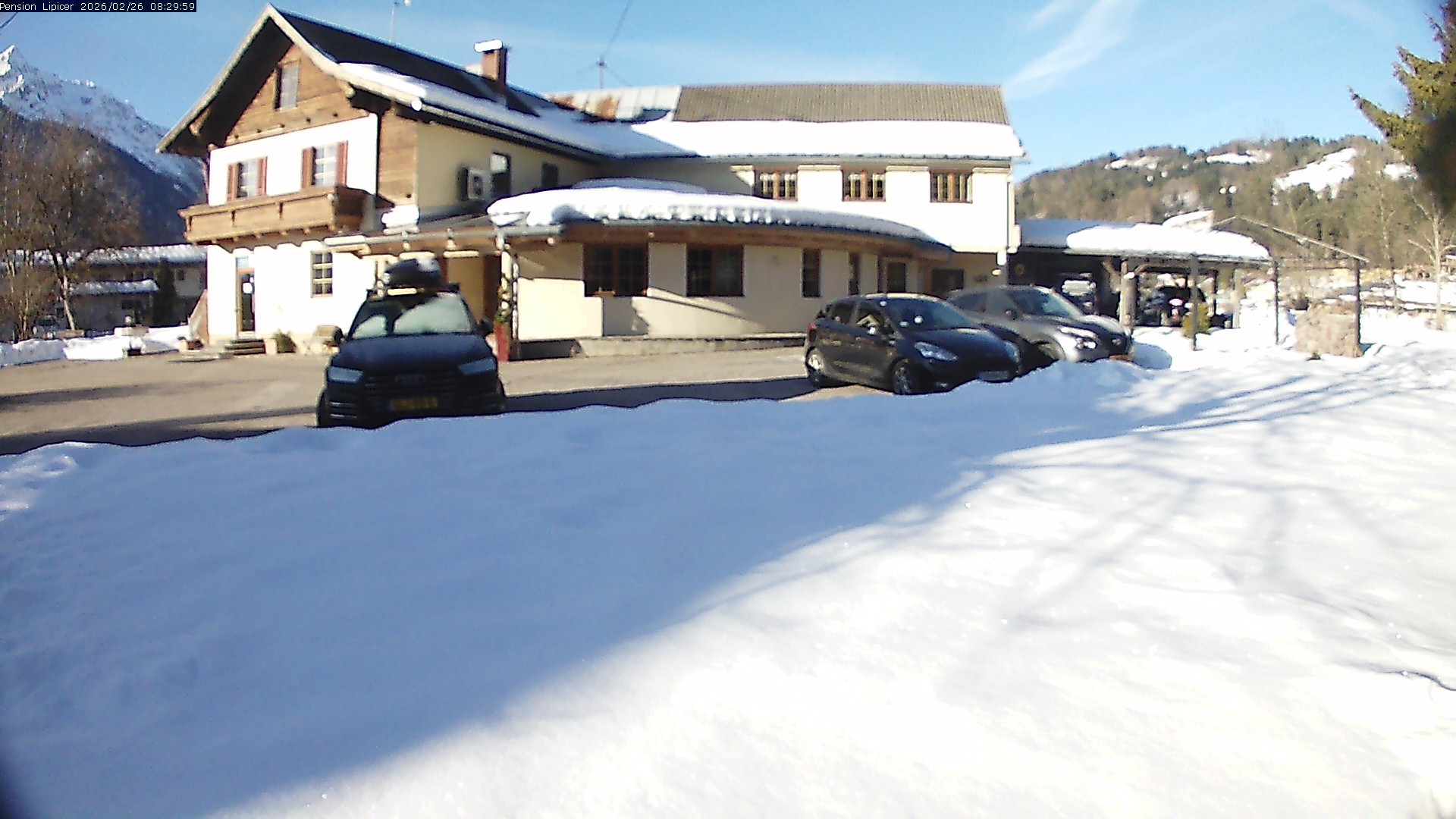 Archiv Foto Webcam Pension Lipicer in Kötschach Mauthen, Kärnten