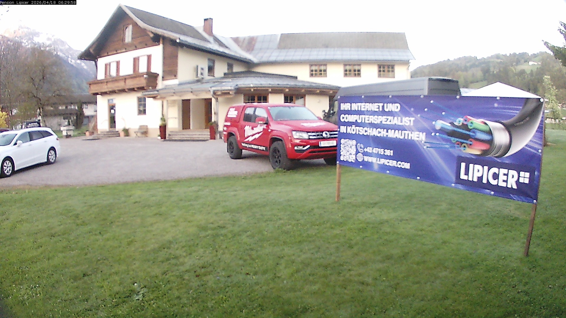 Archiv Foto Webcam Pension Lipicer in Kötschach Mauthen, Kärnten