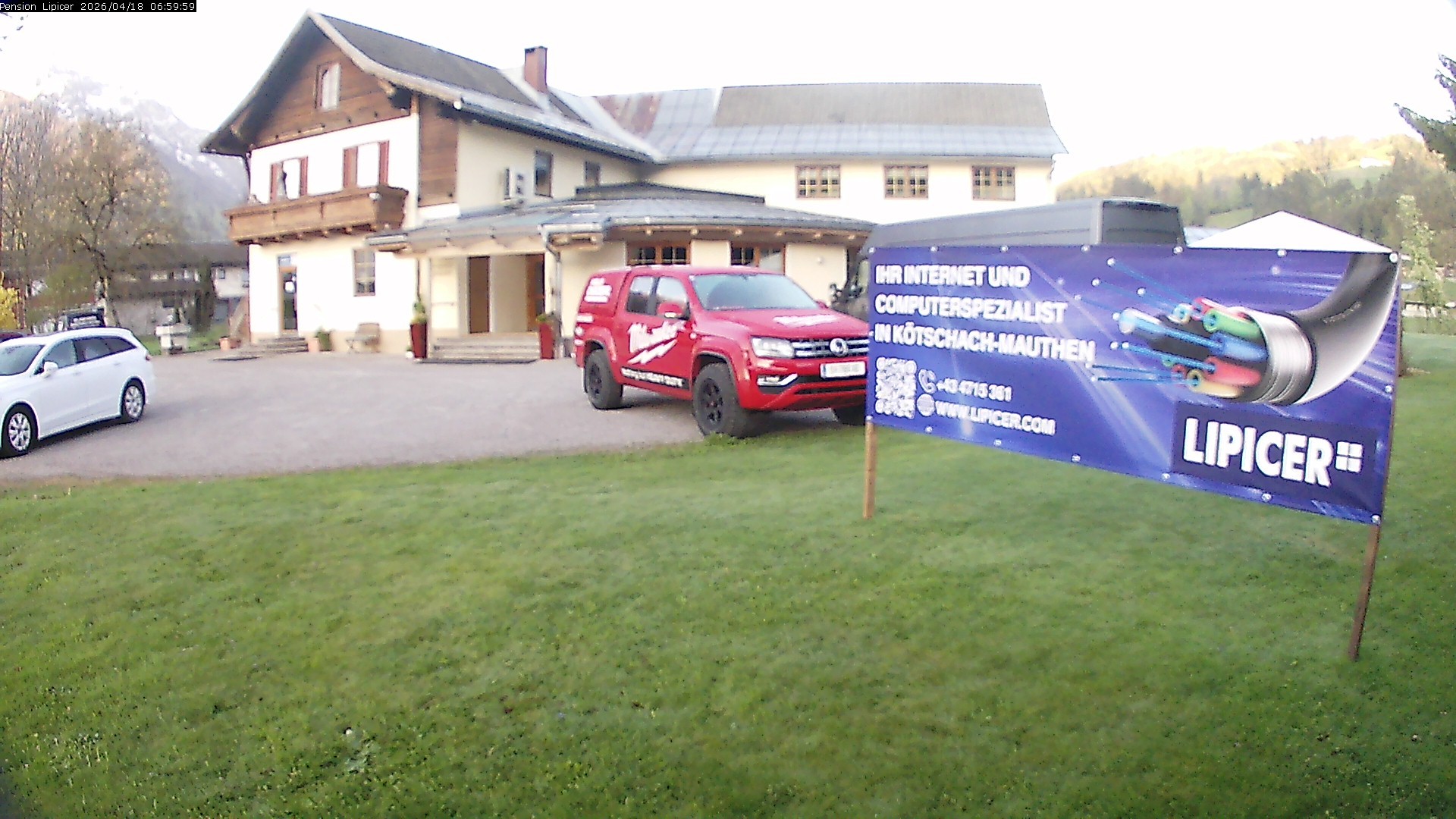 Archiv Foto Webcam Pension Lipicer in Kötschach Mauthen, Kärnten