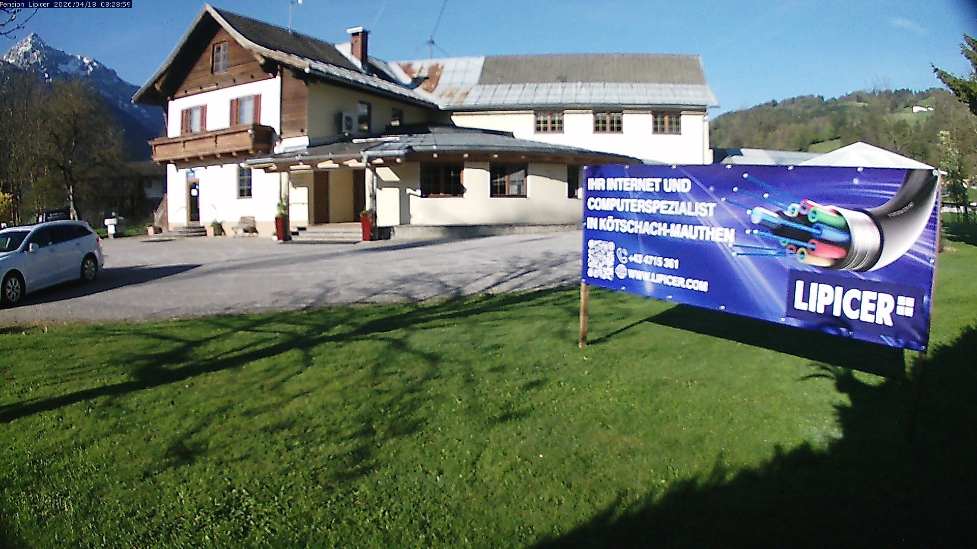 Archiv Foto Webcam Pension Lipicer in Kötschach Mauthen, Kärnten