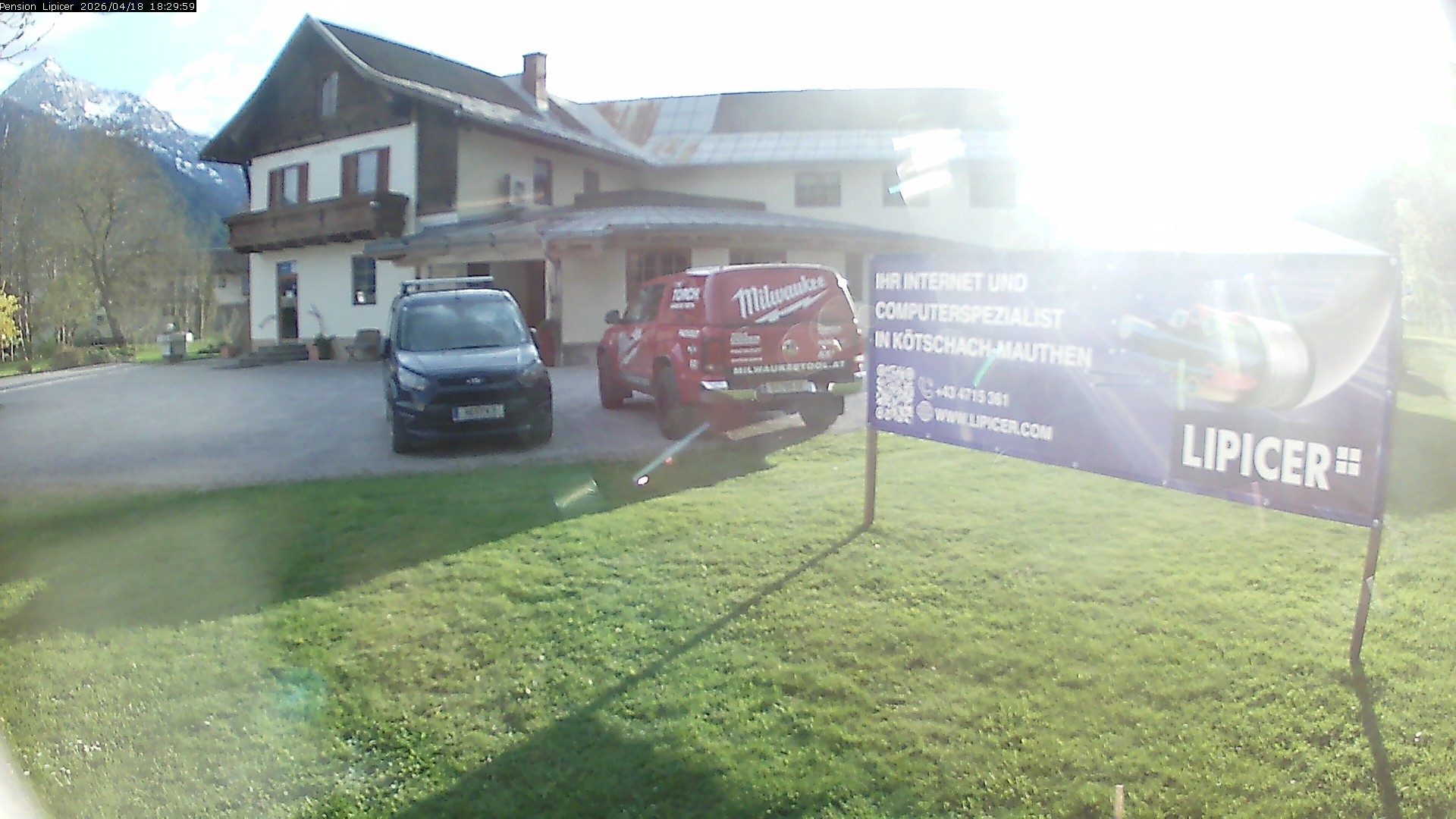 Archiv Foto Webcam Pension Lipicer in Kötschach Mauthen, Kärnten