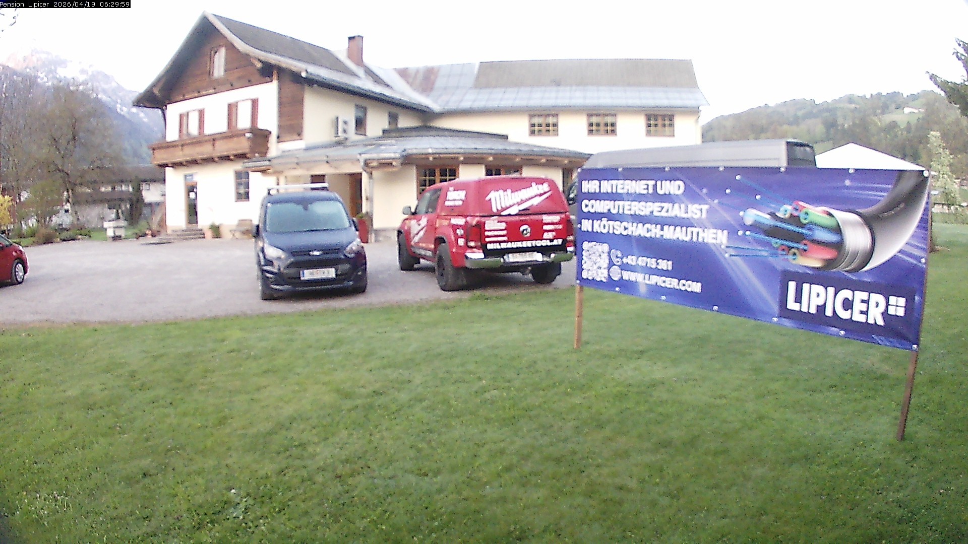 Archiv Foto Webcam Pension Lipicer in Kötschach Mauthen, Kärnten