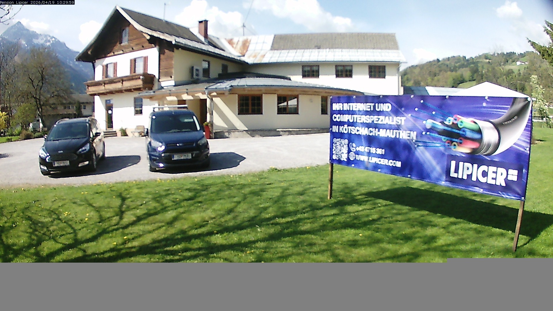 Archiv Foto Webcam Pension Lipicer in Kötschach Mauthen, Kärnten