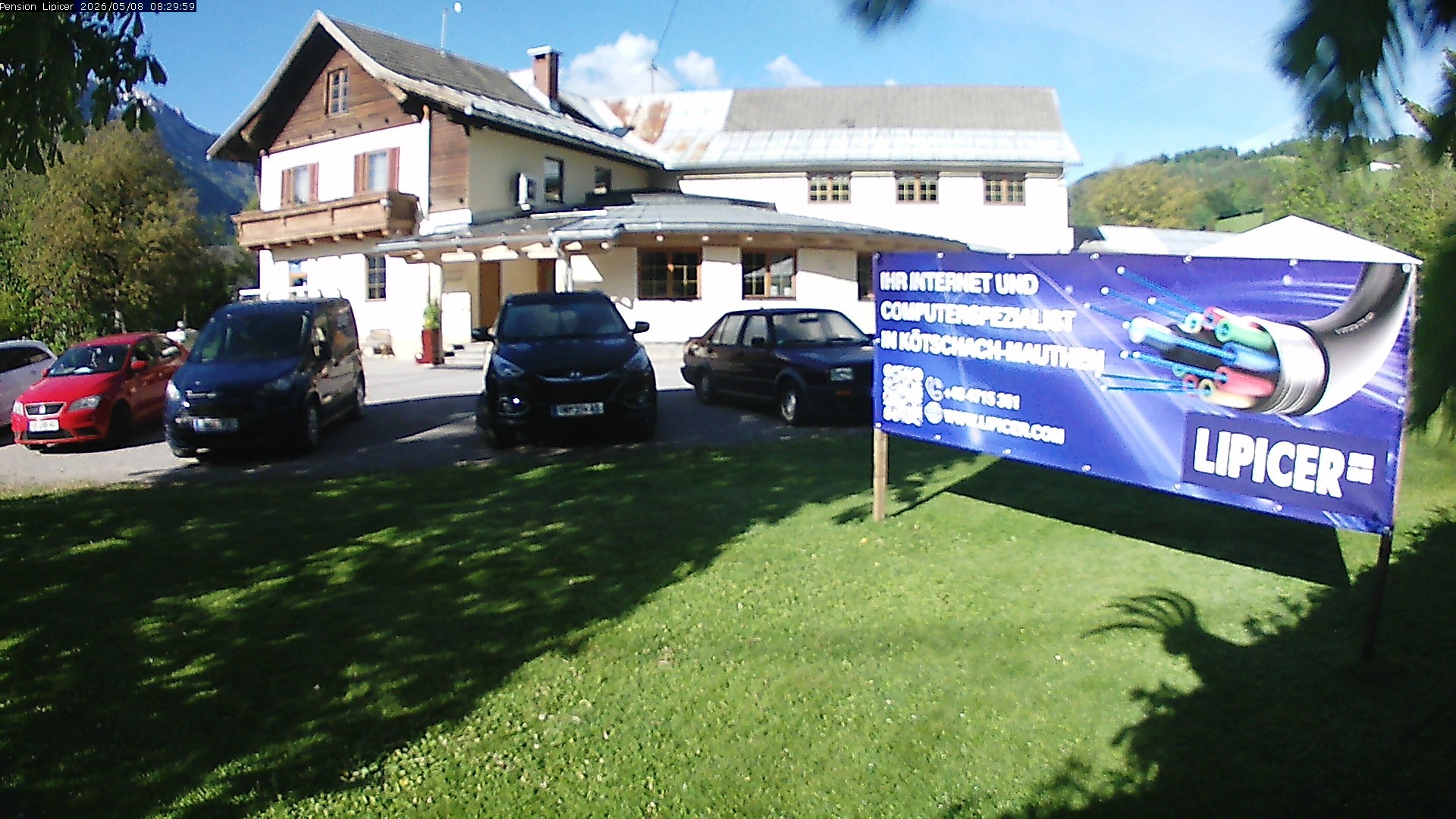 Archiv Foto Webcam Pension Lipicer in Kötschach Mauthen, Kärnten