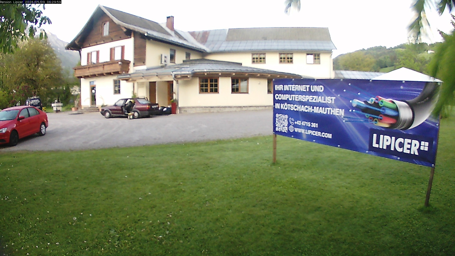 Archiv Foto Webcam Pension Lipicer in Kötschach Mauthen, Kärnten