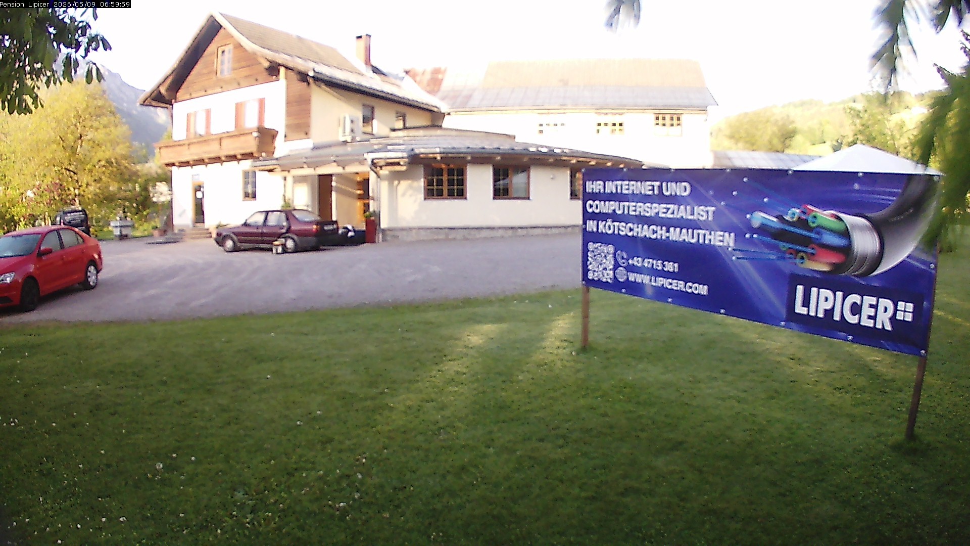 Archiv Foto Webcam Pension Lipicer in Kötschach Mauthen, Kärnten