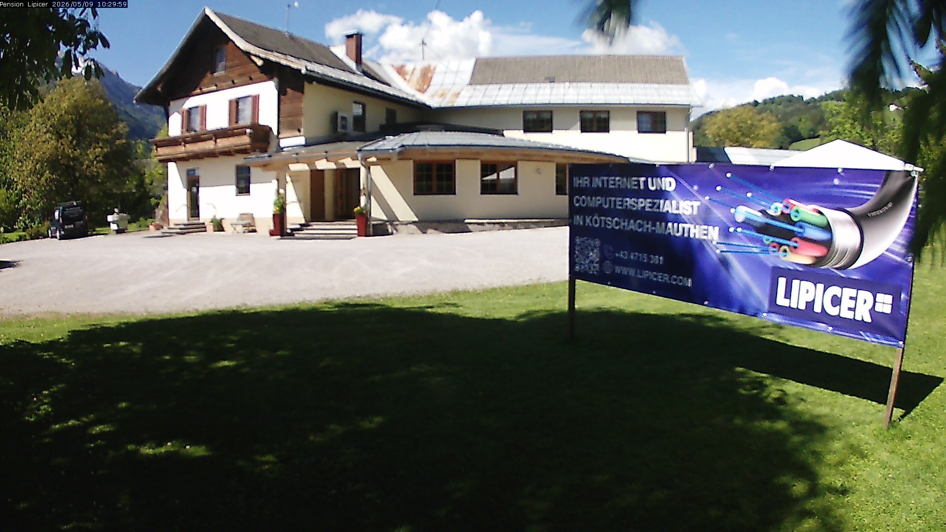 Archiv Foto Webcam Pension Lipicer in Kötschach Mauthen, Kärnten