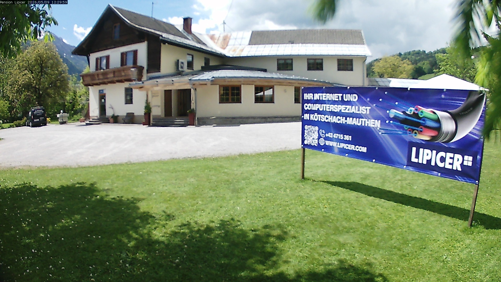 Archiv Foto Webcam Pension Lipicer in Kötschach Mauthen, Kärnten