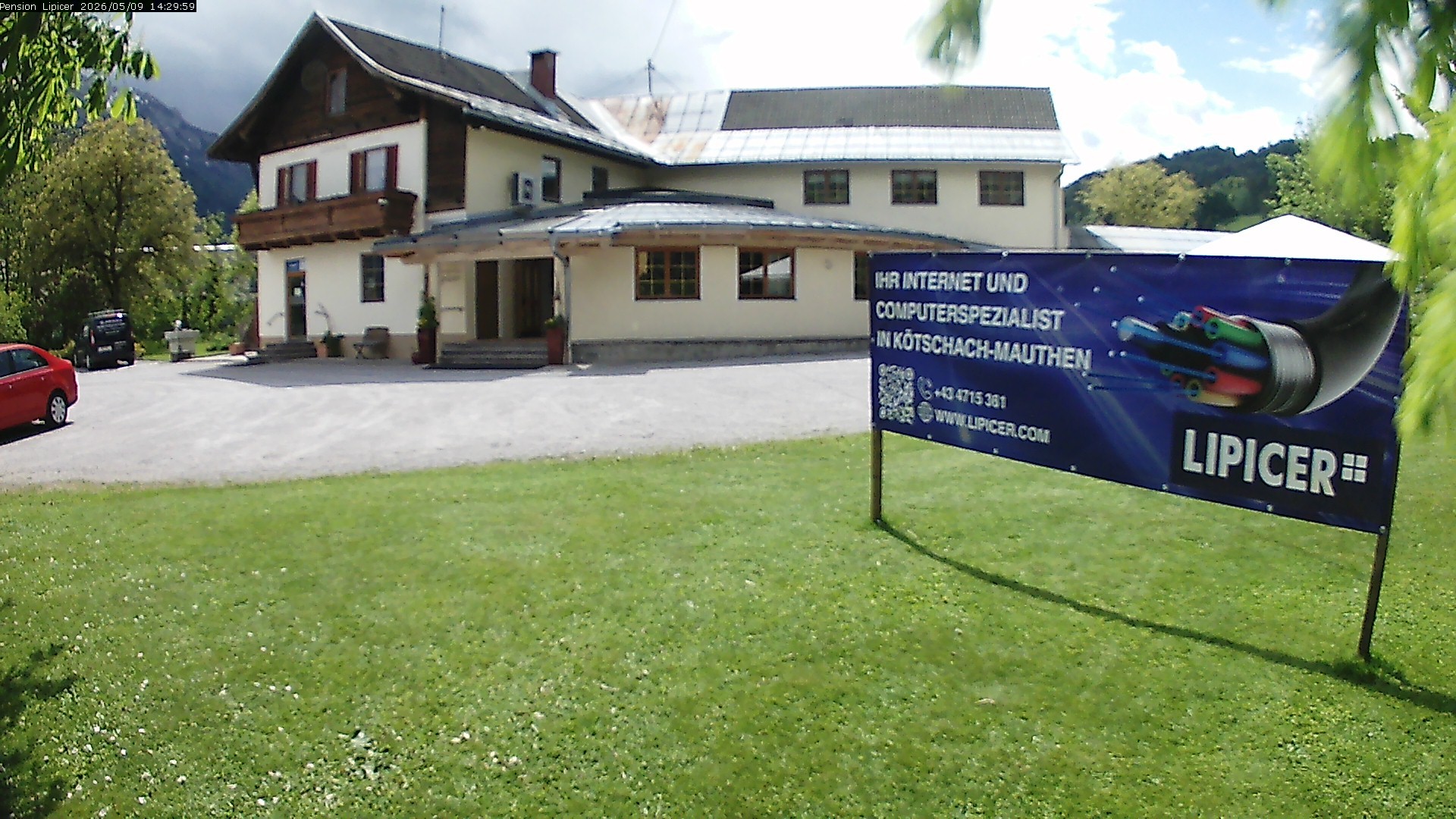 Archiv Foto Webcam Pension Lipicer in Kötschach Mauthen, Kärnten