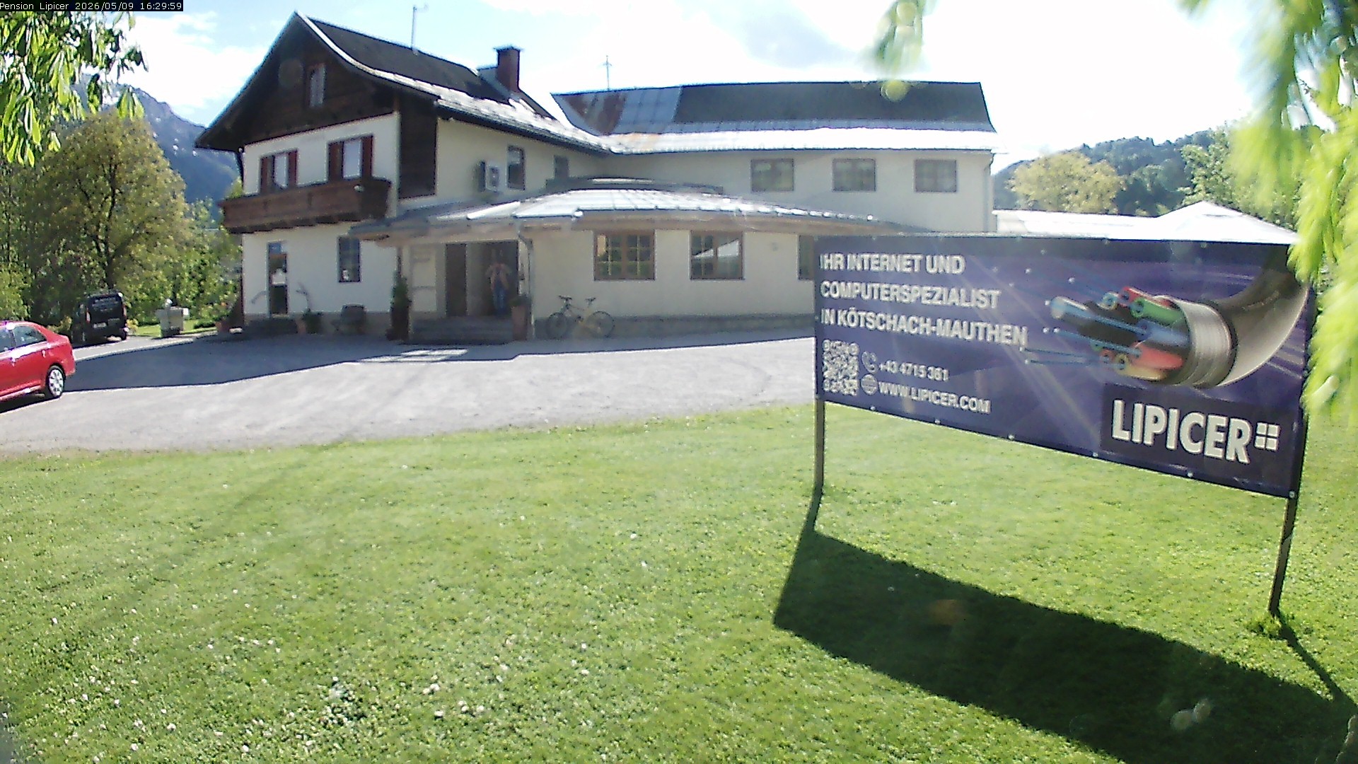 Archiv Foto Webcam Pension Lipicer in Kötschach Mauthen, Kärnten