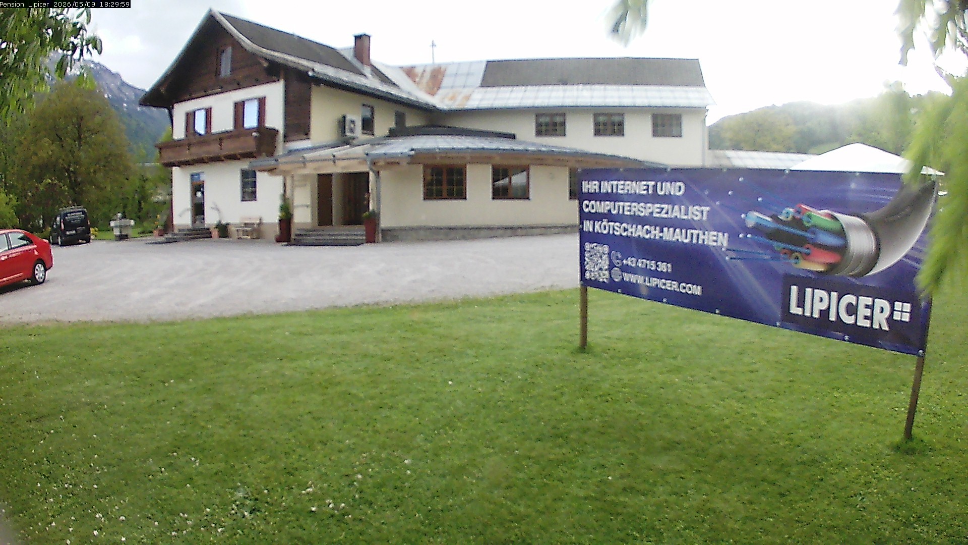 Archiv Foto Webcam Pension Lipicer in Kötschach Mauthen, Kärnten