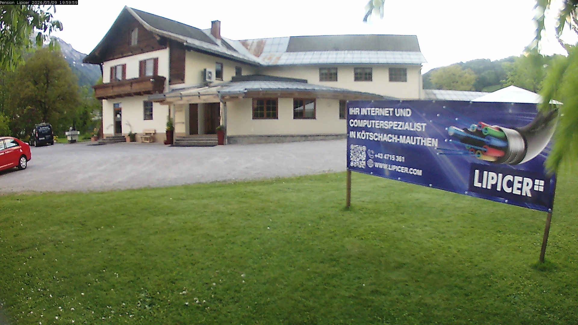 Archiv Foto Webcam Pension Lipicer in Kötschach Mauthen, Kärnten