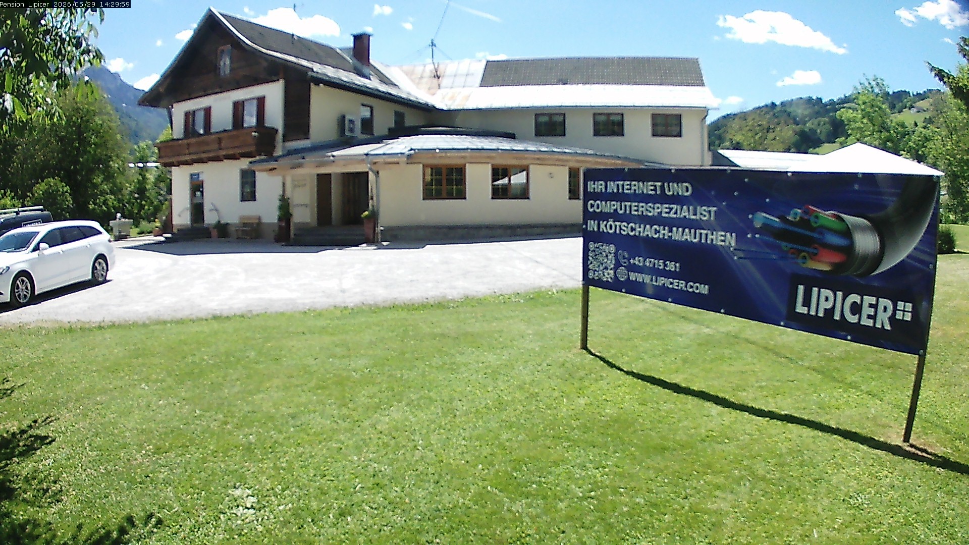 Archiv Foto Webcam Pension Lipicer in Kötschach Mauthen, Kärnten