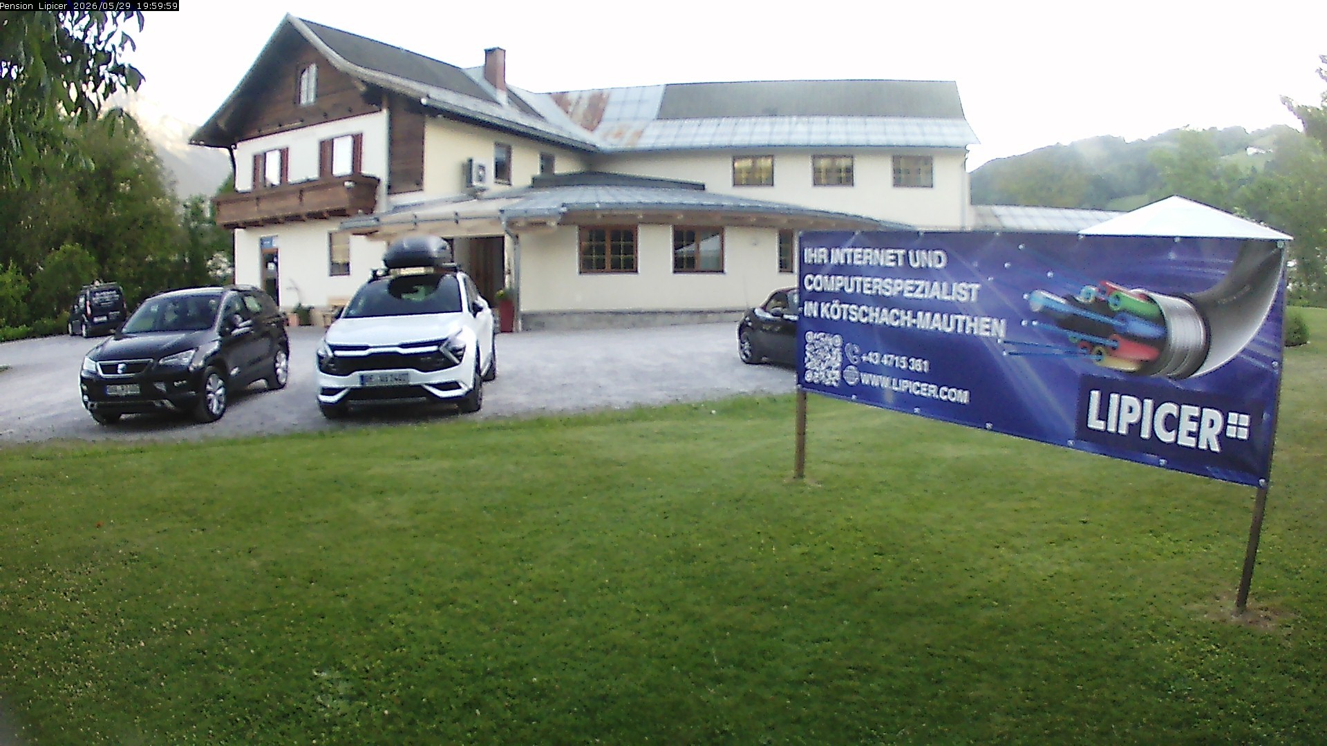 Archiv Foto Webcam Pension Lipicer in Kötschach Mauthen, Kärnten