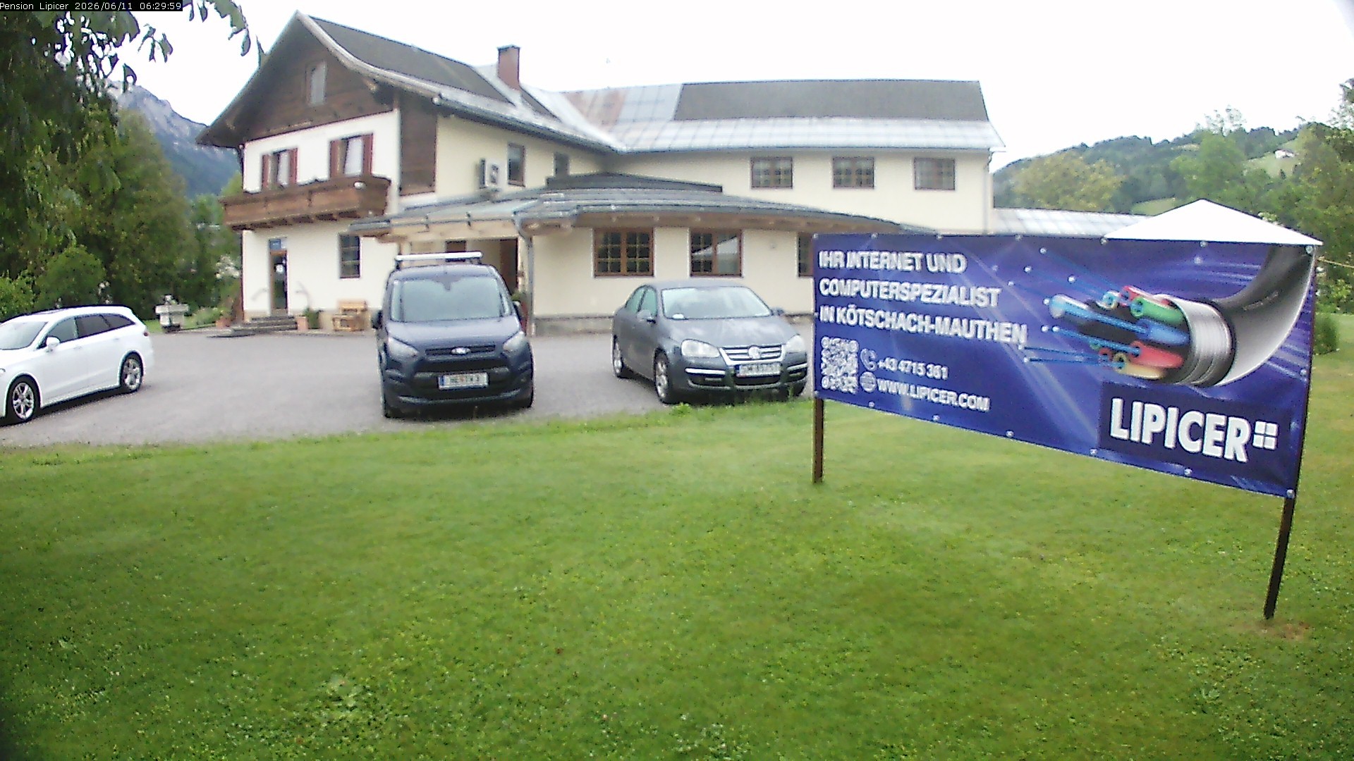 Archived image Webcam Kötschach Mauthen Hotel Lipicer, Carinthia